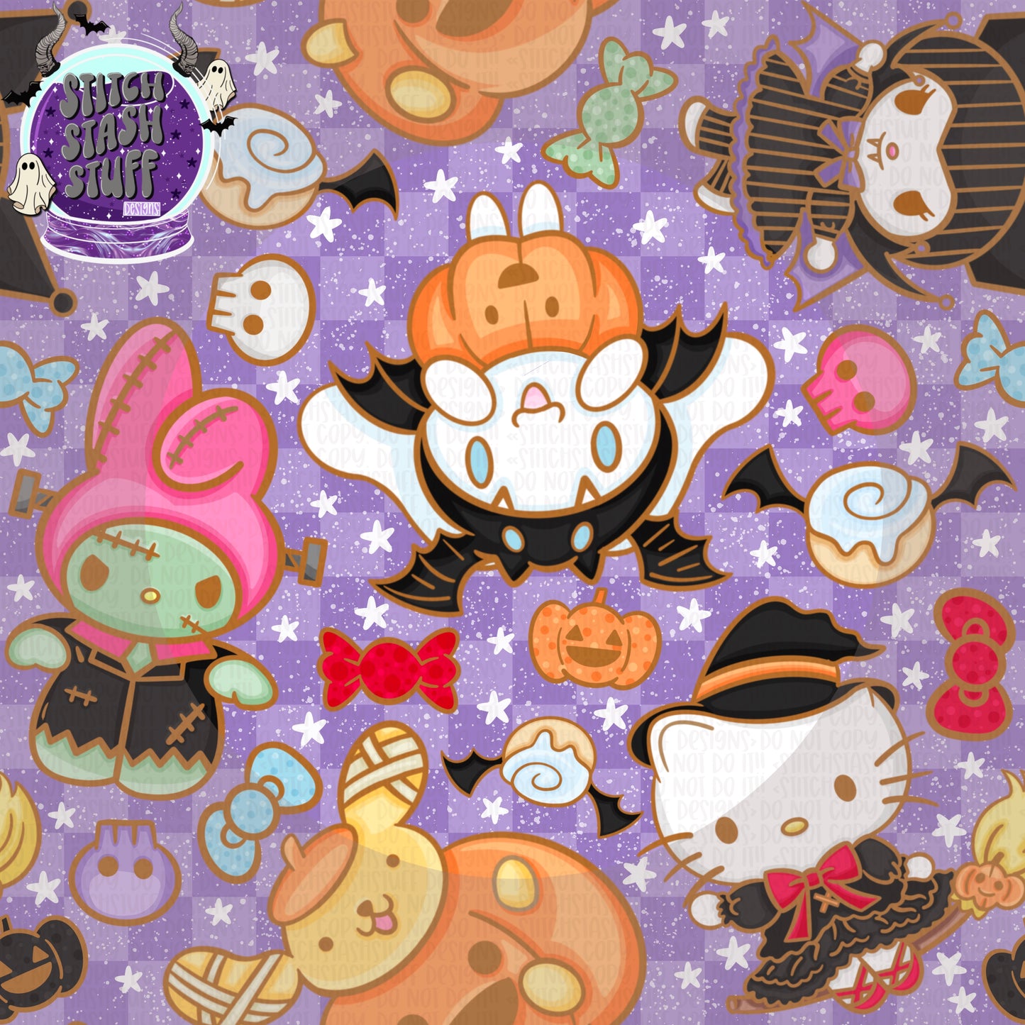 Purple Sanrio Halloween