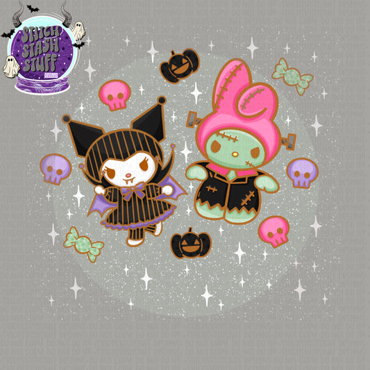 Mel and friend Halloween png