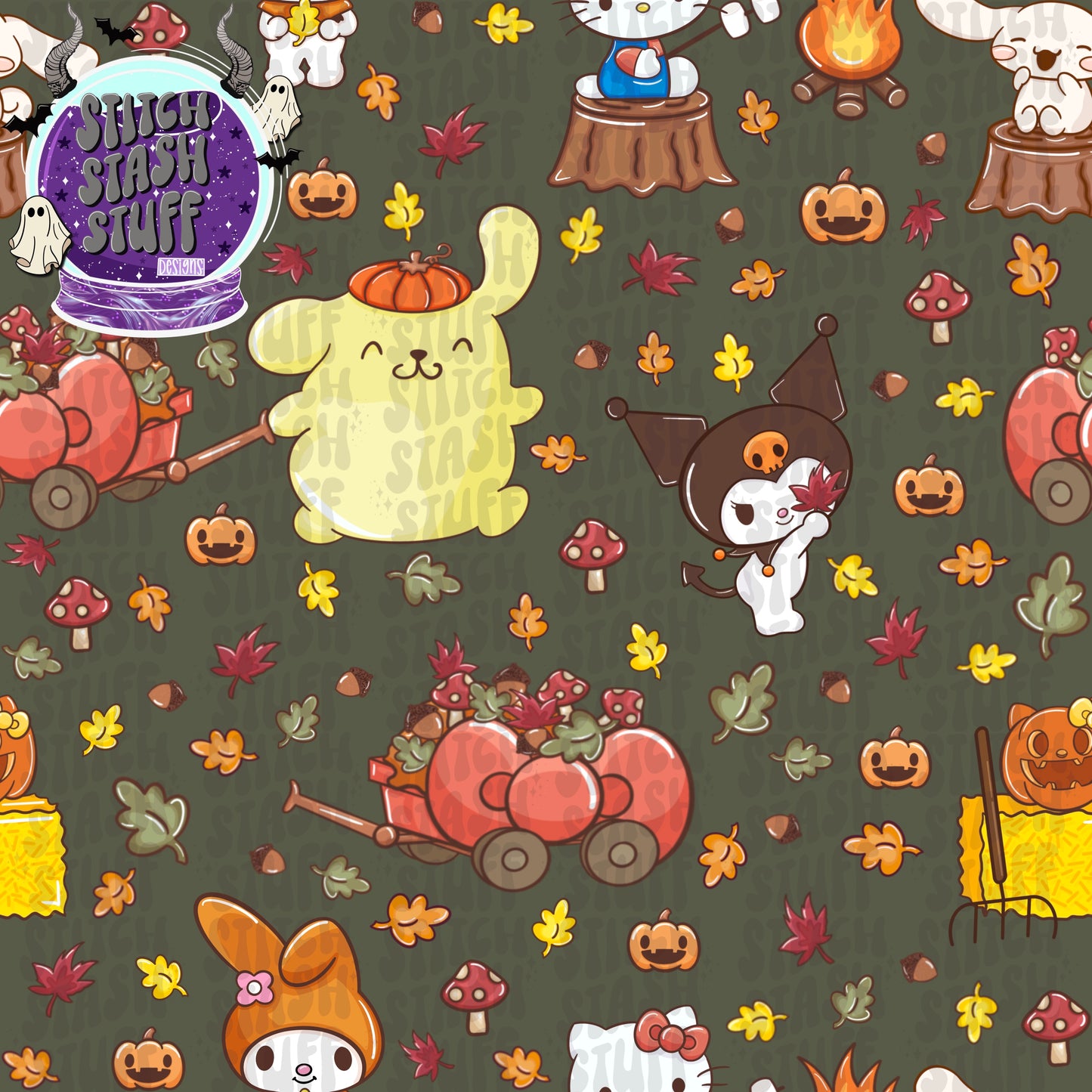 Green fall Sanrio